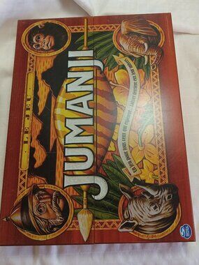 Original Spin Master Jumanji game  in its genuine wooden box with a card reader